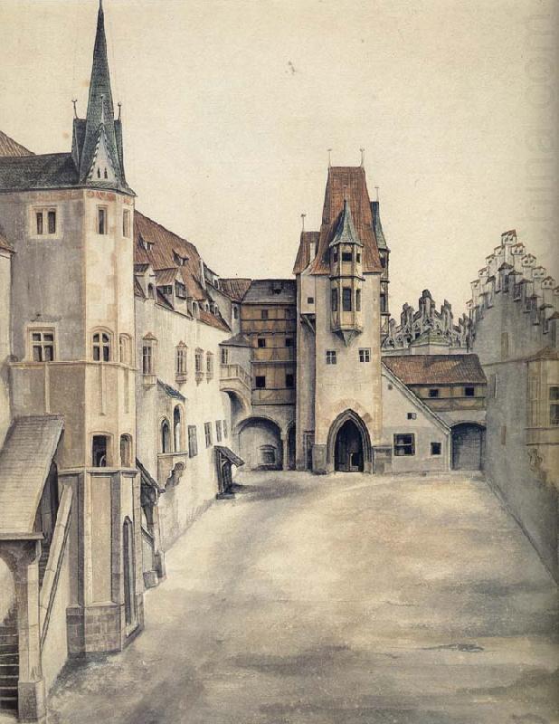 Albrecht Durer The Courtyard of the Former Castle in innsbruck oil painting picture